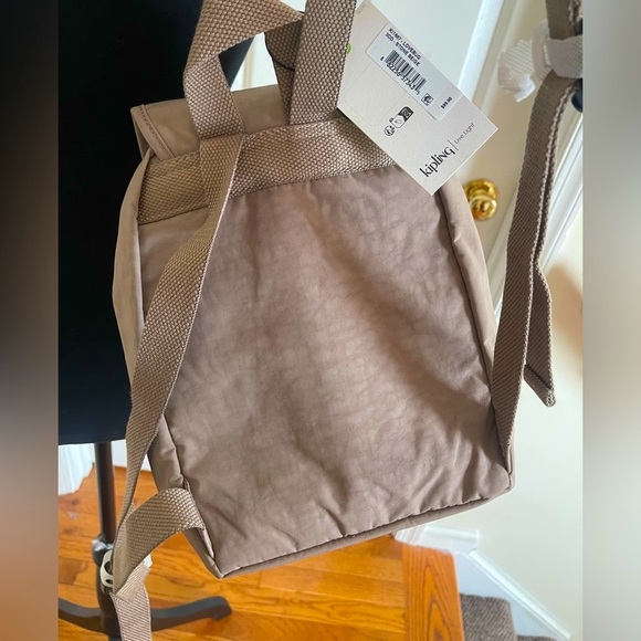 New Backpack  Kipling Firefly Up, Beige (True Beige) three pockets backpack - Picture 13 of 15